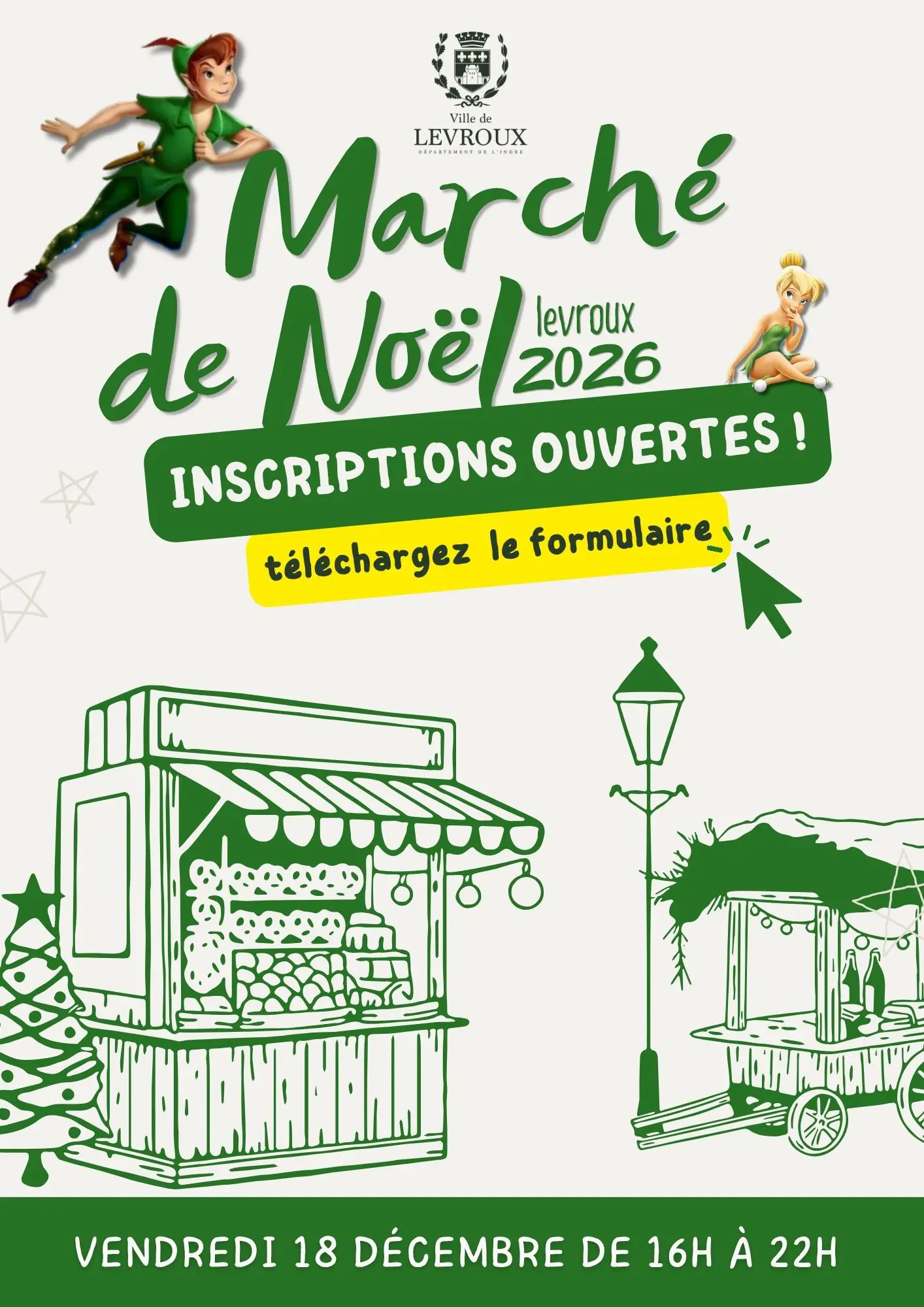 🎄 Marché de Noël de Levroux 2026 : les inscriptions sont ouvertes !