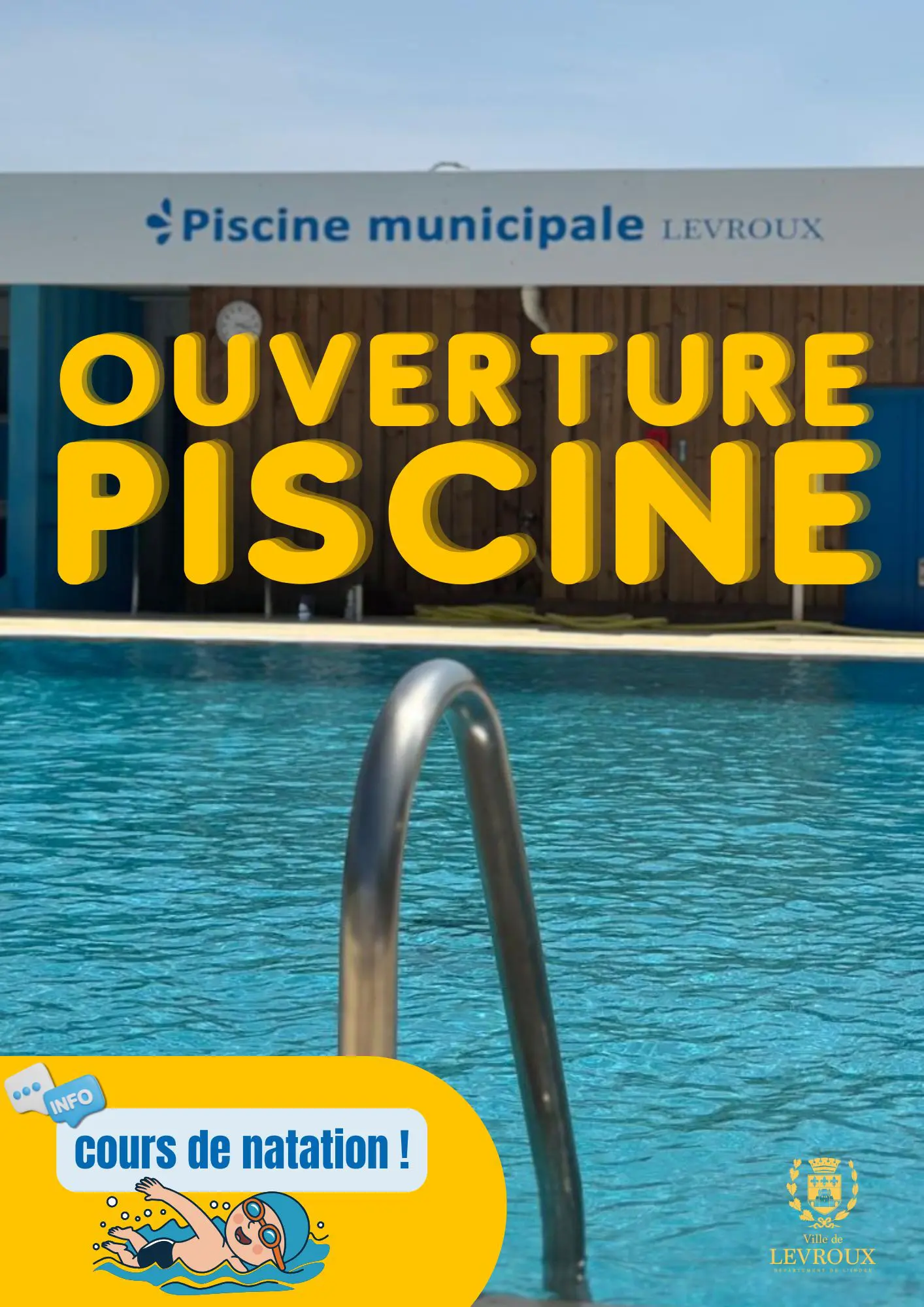 Réouverture de la piscine municipale le 3 juin 2026