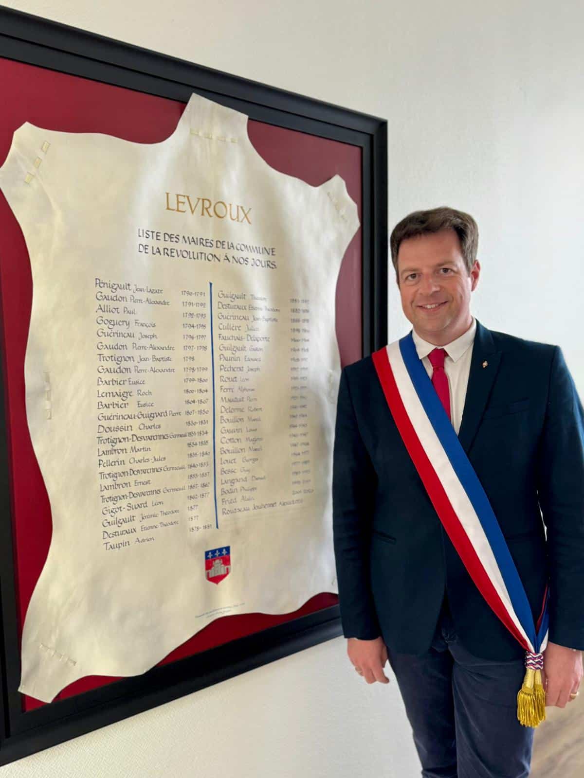 Alexis Rousseau-Jouhennet Maire de Levroux