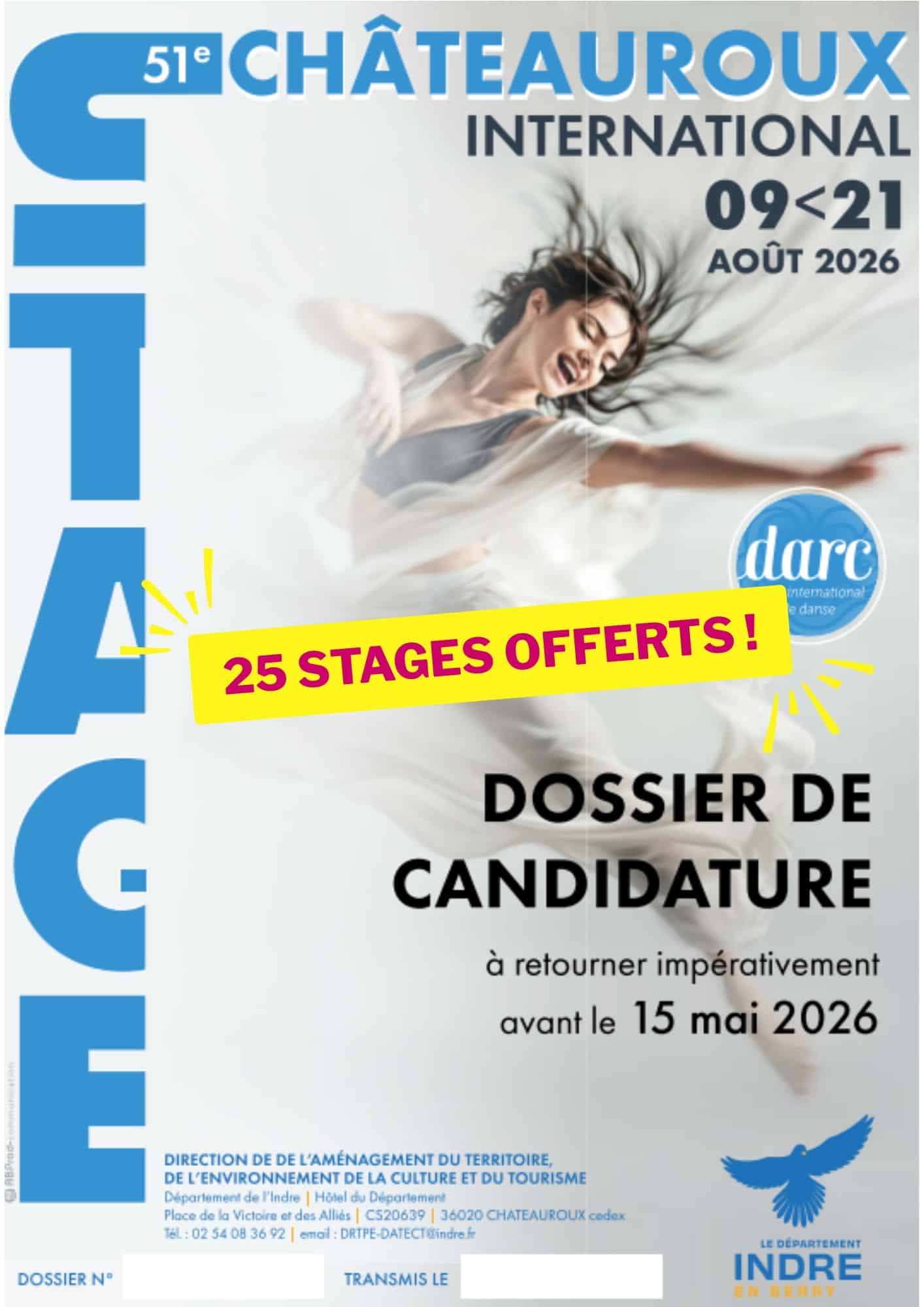 25 stages offerts pour le Festival DARC : appel à candidatures !